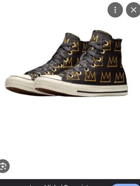Converse Chuck Taylor x Jean-Michel Basquiat Crown High Top Sneakers Size 12